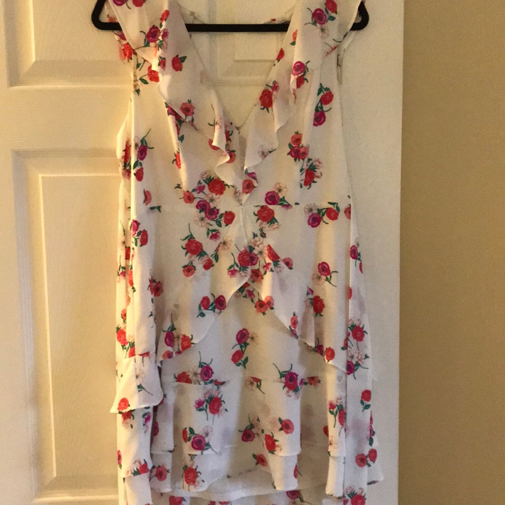 White floral dress